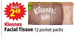 Ocean State Job Lot Kleenex Ultra Soft Pocket Pack Face Tissues 12 Count offer