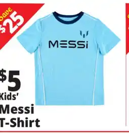 Ocean State Job Lot Kids' Messi T-Shirt offer