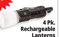 Ocean State Job Lot 4 Pk. Rechargeable Lanterns offer