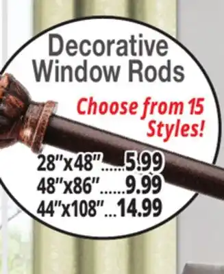 Ocean State Job Lot Drape Rods offer