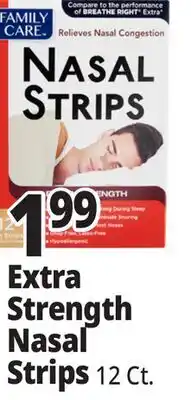 Ocean State Job Lot Family Care Extra Strength Nasal Strips 12 Count offer