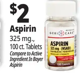 Ocean State Job Lot Aspirin offer