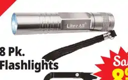 Ocean State Job Lot 8 Pk. Flashlights offer