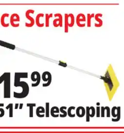 Ocean State Job Lot Foam Head Telescoping Snowbroom & Ice Scraper offer
