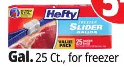 Ocean State Job Lot Hefty Freezer Gallon Slider Bags 25 Count offer