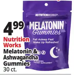 Ocean State Job Lot Nutrition Works Melatonin & Ashwagandha Gummies offer