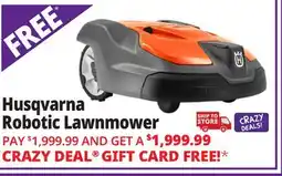 Ocean State Job Lot Husqvarna 550H Professional Robotic Lawn Mower Gray/Orange offer