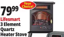 Ocean State Job Lot Lifesmart Infrared 3-Element Quartz Stove Heater offer