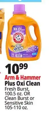 Ocean State Job Lot Arm & Hammer Plus Oxi Clean Stain Fighters Detergent 100.5 oz offer