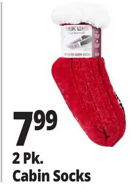 Ocean State Job Lot 2 Pk. Cabin Socks offer