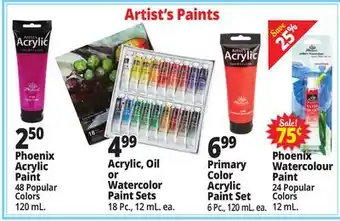 Ocean State Job Lot Artist's Paints offer