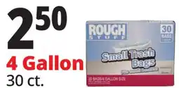 Ocean State Job Lot Rough Stuff 4 Gal Small Trash Bags 30 Count offer