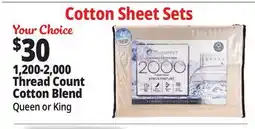Ocean State Job Lot 1,200-2,000 Thread Count Cotton Blend offer