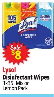 Ocean State Job Lot Lysol Disinfectant Wipes offer