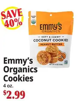 Ocean State Job Lot Emmy's Organics Cookies offer