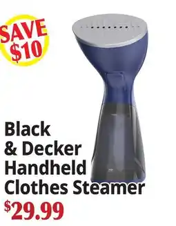 Ocean State Job Lot Black & Decker Handheld Clothes Steamer offer