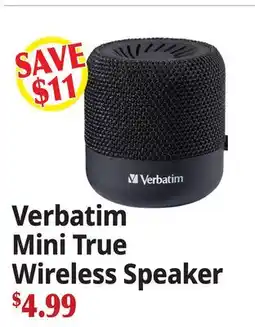 Ocean State Job Lot Verbatim Mini True Wireless Speaker offer