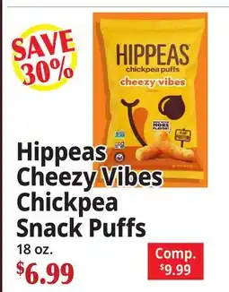 Ocean State Job Lot Hippeas Cheezy Vibes Chickpea Snack Puffs offer