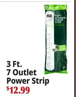 Ocean State Job Lot 3 Ft. 7 Outlet Power Strip offer