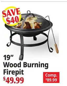 Ocean State Job Lot 19 Wood Burning Firepit offer