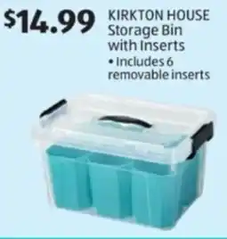 Aldi Kirkton house storage bin with inserts offer