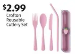 Aldi Crofton Reusable Cutlery Set offer