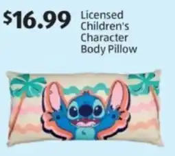 Aldi Licensed children's character body pillow offer