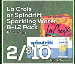DeCicco & Sons La Croix or Spindrift Sparkling Water offer