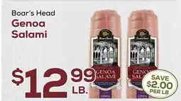 DeCicco & Sons Boar's Head Genoa Salami offer