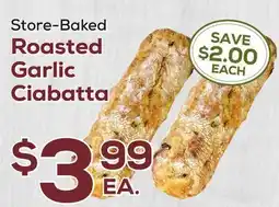 DeCicco & Sons Roasted Garlic Ciabatta offer