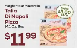 DeCicco & Sons Margherita or Mozzarella Talia Di Napoli Pizza offer