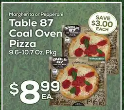 DeCicco & Sons Margherita or Pepperoni Table 87 Coal Oven Pizza offer