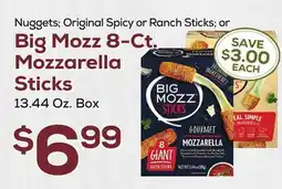 DeCicco & Sons Big Mozz 8-Ct. Mozzarella Sticks offer