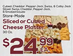 DeCicco & Sons Sliced or Cubed Cheese Platter offer