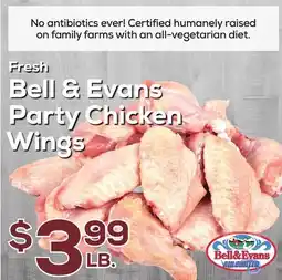 DeCicco & Sons Fresh Bell & Evans Party Chicken Wings offer