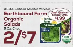 DeCicco & Sons Earthbound Farm Organic Salads offer