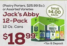 DeCicco & Sons Jack's Abby 12-Pack offer