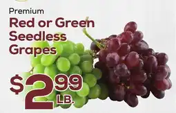 DeCicco & Sons Premium Red or Green Seedless Grapes offer