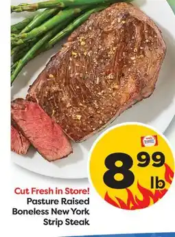 Weis Markets Pasture Raised Boneless New York Strip Steak offer