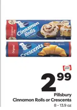 Weis Markets Pillsbury Cinnamon Rolls or Crescents offer