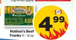 Weis Markets Nathan's Beef Franks offer