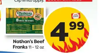 Weis Markets Nathan's Beef Franks offer