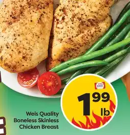 Weis Markets Weis Quality Boneless Skinless Chicken Breast offer
