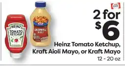Weis Markets Heinz Tomato Ketchup, Kraft Aioli Mayo, or Kraft Mayo offer