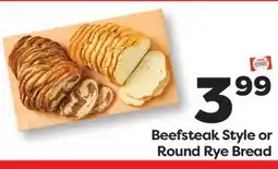 Weis Markets Beefsteak Style or Round Rye Bread offer