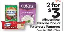Weis Markets Minute Rice, Carolina Rice, or Tuttorosso Tomatoes offer