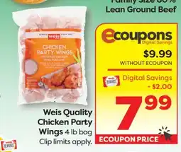 Weis Markets Weis Quality Chicken Party Wings offer