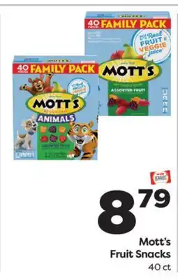 Weis Markets Mott's Fruit Snacks offer