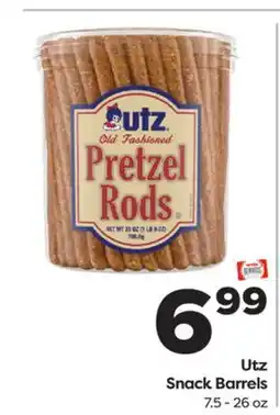 Weis Markets Utz Snack Barrels offer