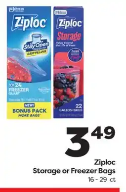 Weis Markets Ziploc Storage or Freezer Bags offer